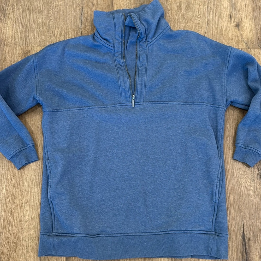 Old Navy Blue Half Zip Pullover